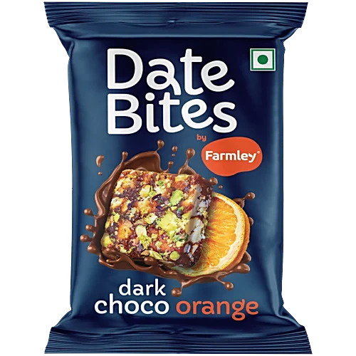 Farmley Dark Choco Date Bites - Orange, 20g