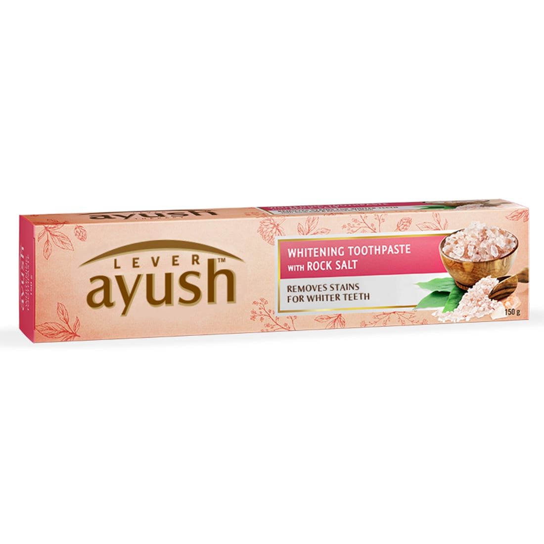 Ayush Whitening Toothpaste - Rock Salt, 150g