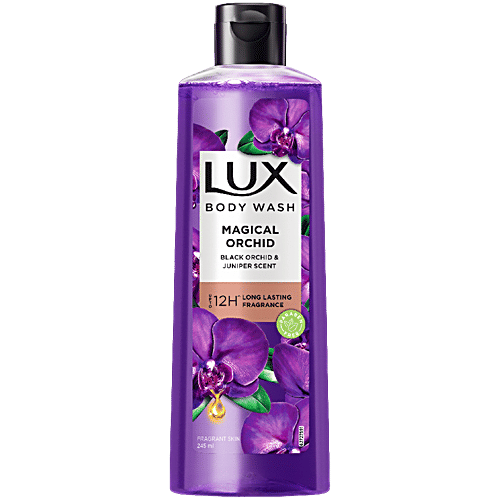 Lux Fragrant Skin Body Wash - Black Orchid Scent & Juniper Oil, 245ml