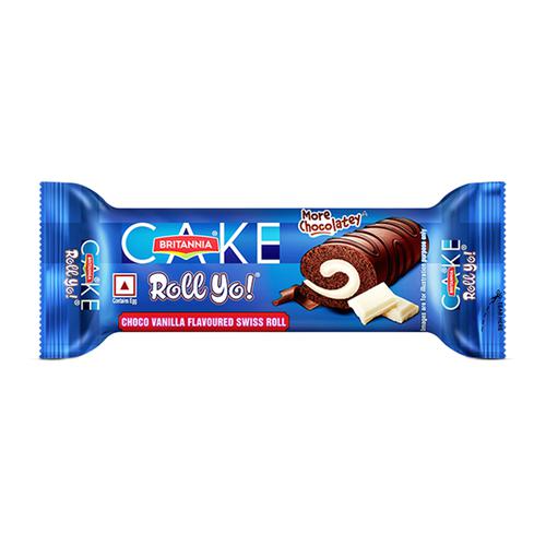 Britannia Roll Yo Swizz Roll Cake - Choco Vanilla, 24g