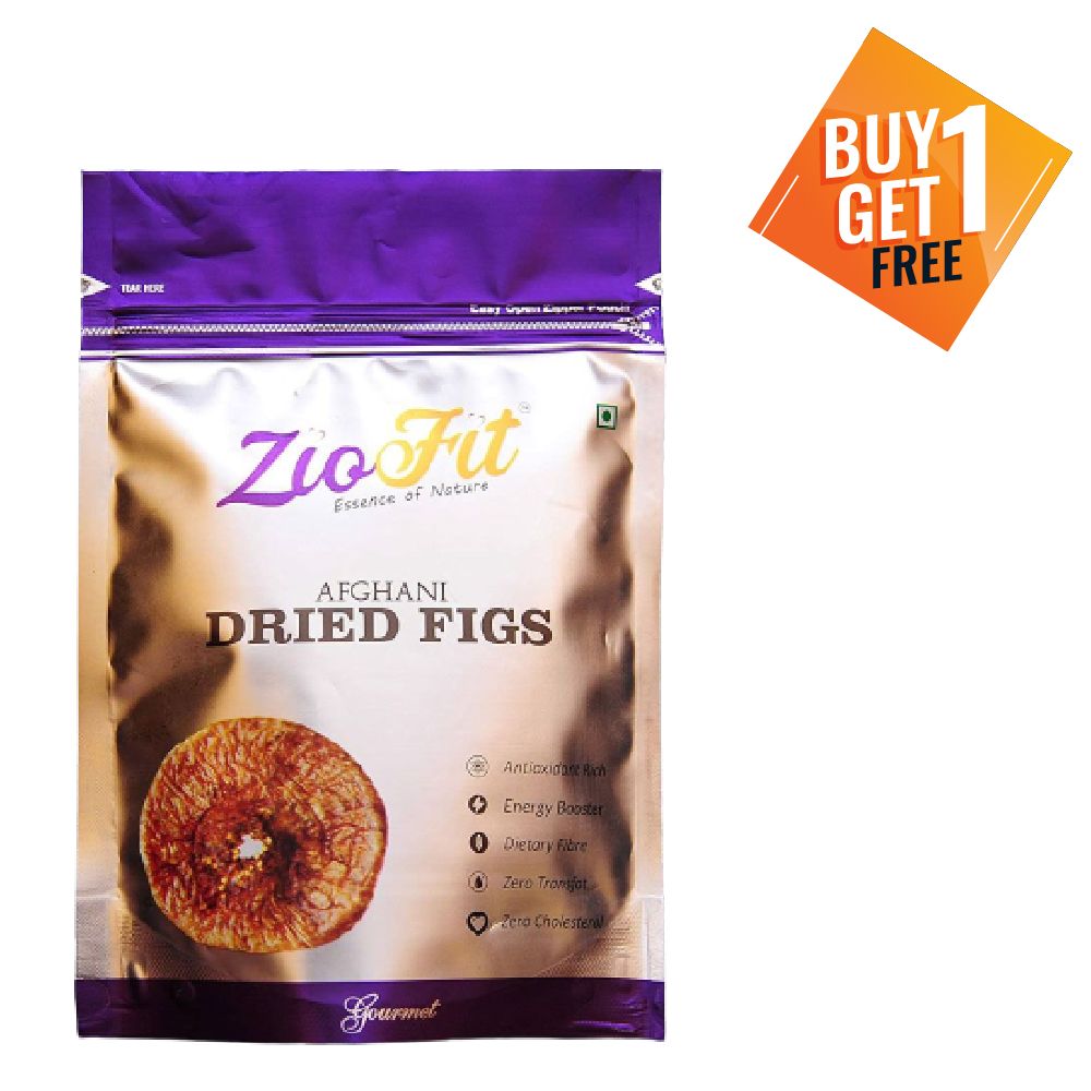 Ziofit Dry Fruits - Figs, 200g (Buy 1 Get 1 Free)