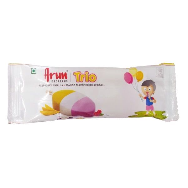 Arun Trio Ice Cream Bar - Raspberry, Vanilla & Mango, 60ml