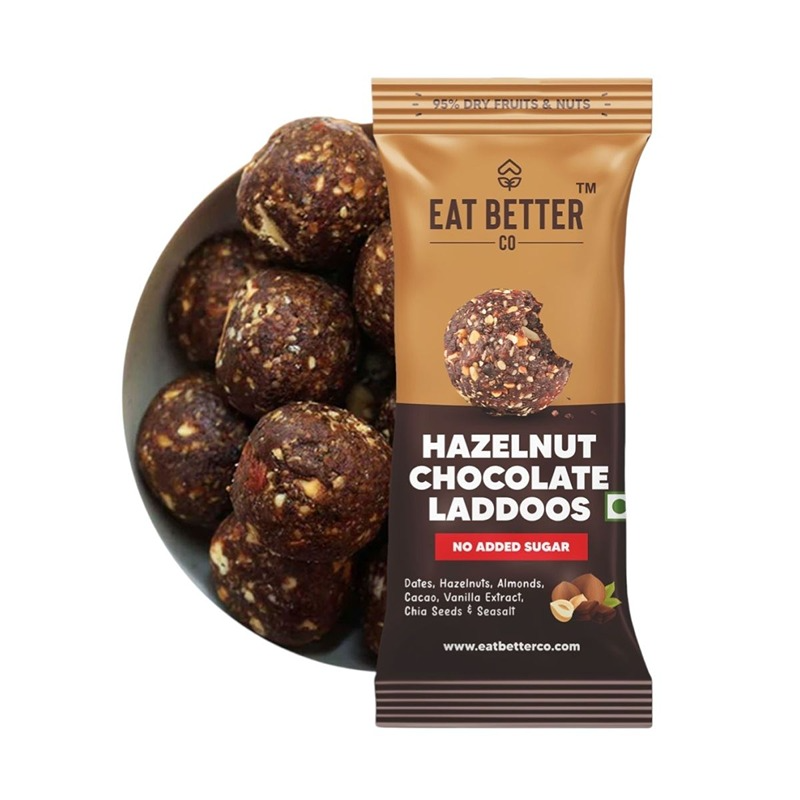 Eat Better Co Laddoos - Hazelnut & Chocolate, 40g