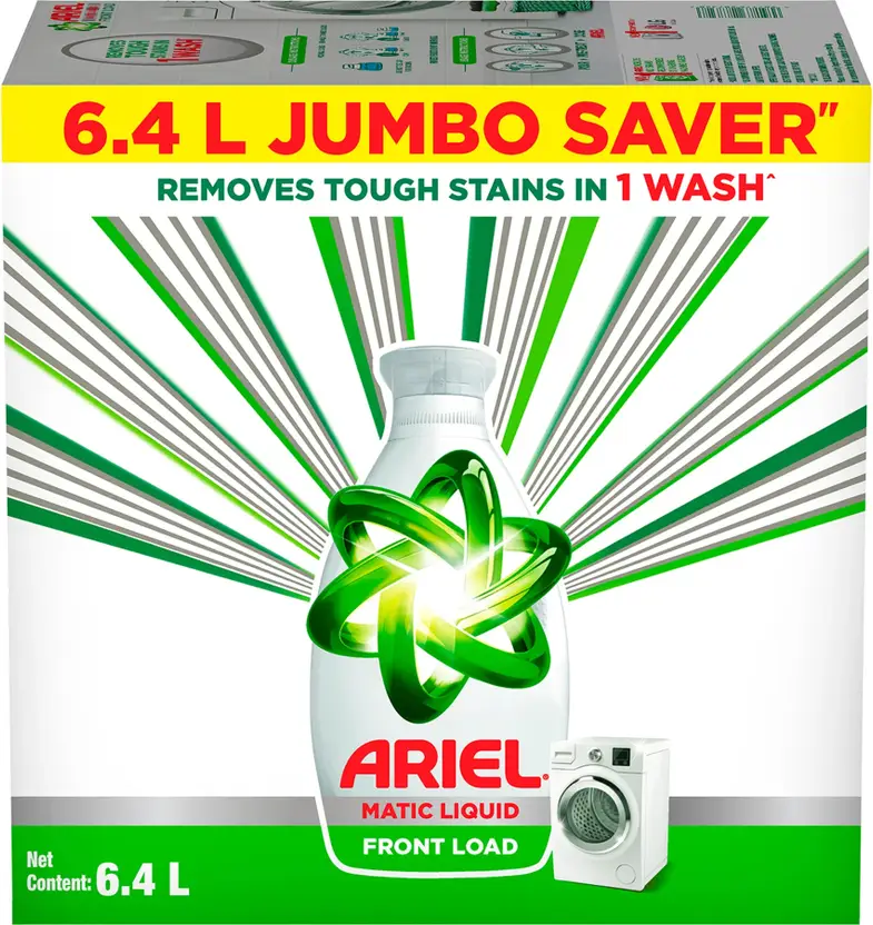 Ariel Matic Liquid Detergent Carton - Front Load, 6.4L
