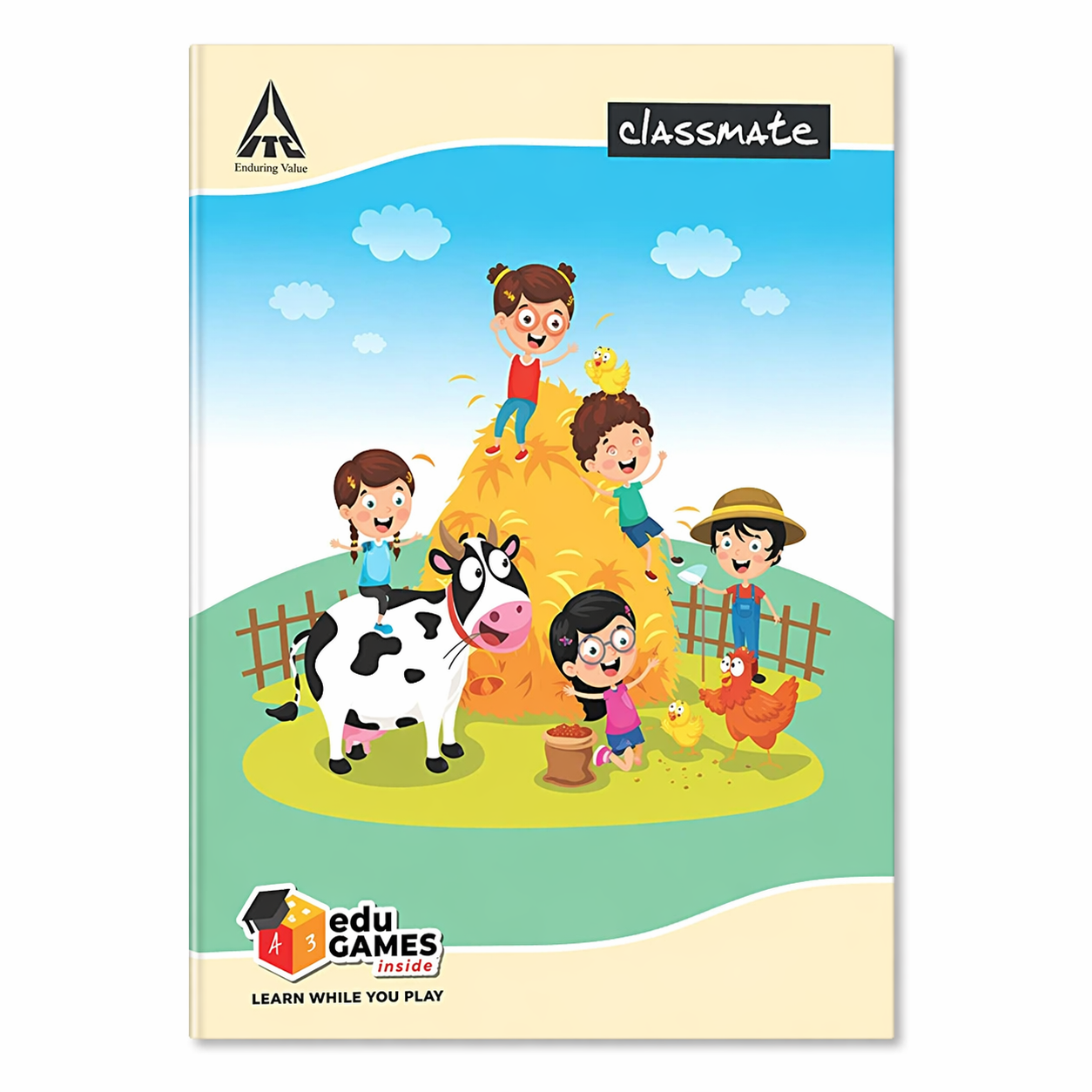 Classmate Notebook - Square Line Soft Cover, 172 Pages, (240mm X 180mm)
