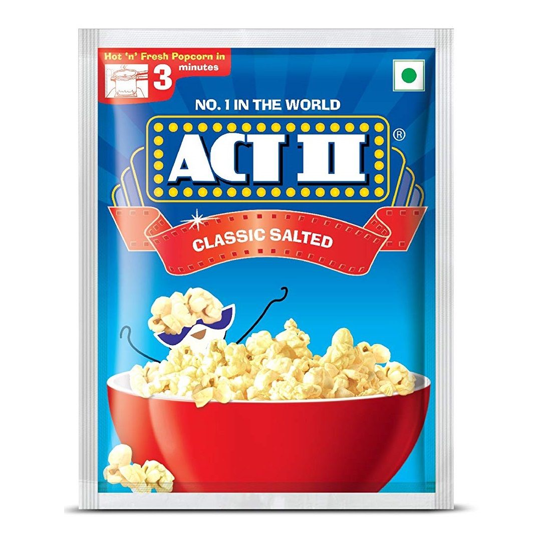 ACT II Instant Popcorn Sachet - Classic Salted, 40g (IA)