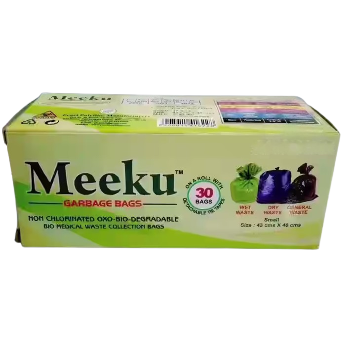 Meeku - Biodegradable Garbage Bags - Medium, 30pc (48cm x 54cm)
