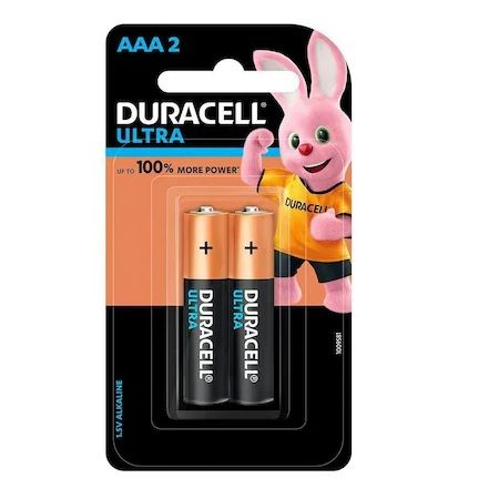 Duracell Ultra Alkaline AAA Batteries, 2 pc