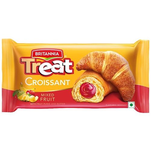 Britannia Treat 100% Veg Croissant - Mixed Fruit, 47g