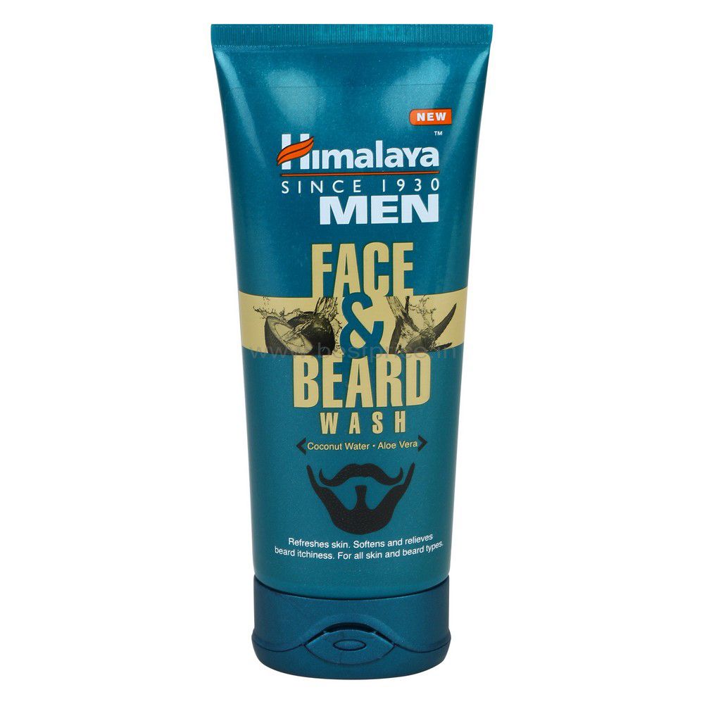 Himalaya Men Face and Beard Wash - Coconut Water & Aloe Vera, 80ml