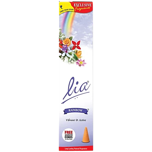 Lia Long Lasting Fragrance Incense Stick - Rainbow, 90g