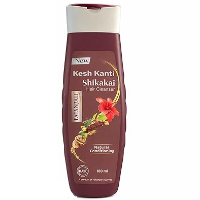 Patanjali Kesh Kanti Shikakai Shampoo, 180ml (MI)