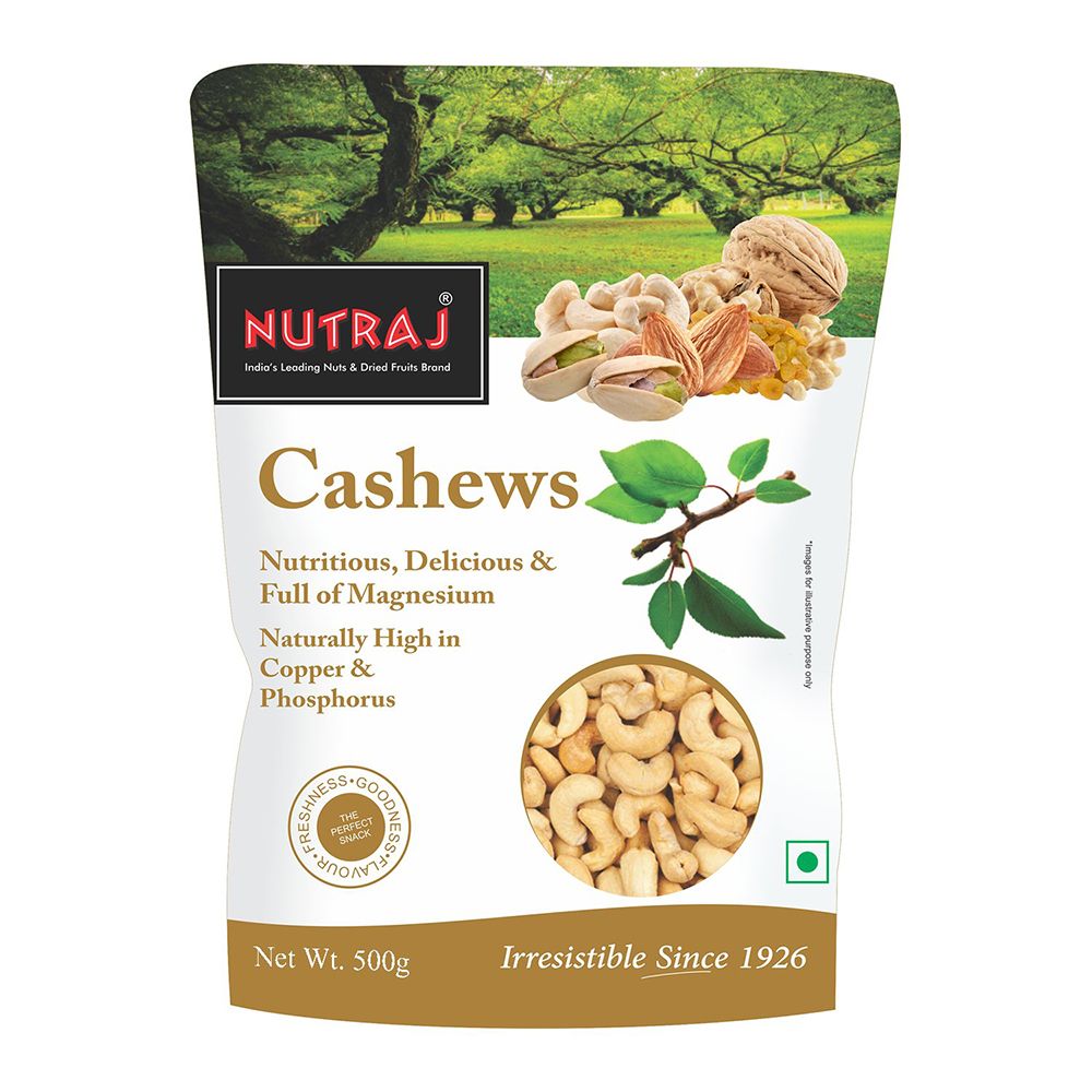 Nutraj Cashew Whole, 500g
