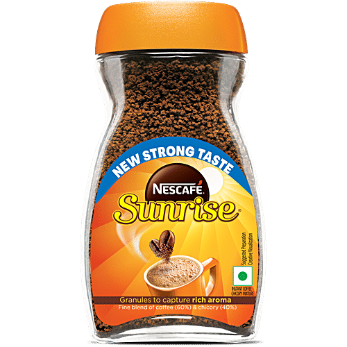 Nescafe Sunrise Instant Coffee Powder Jar, 45g (60% Coffee 40% Chicory)