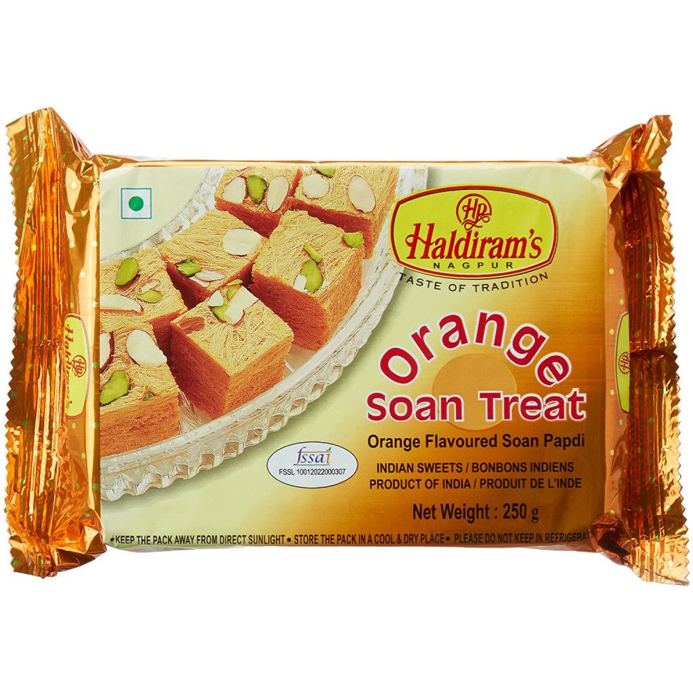 Haldirams Soan Papdi - Orange, 200g