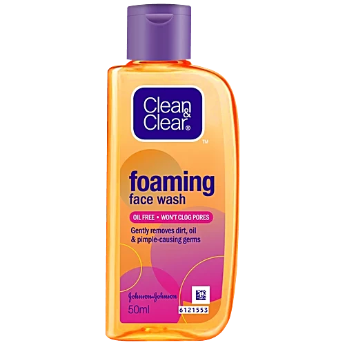 Clean & Clear Foaming Face Wash, 50ml