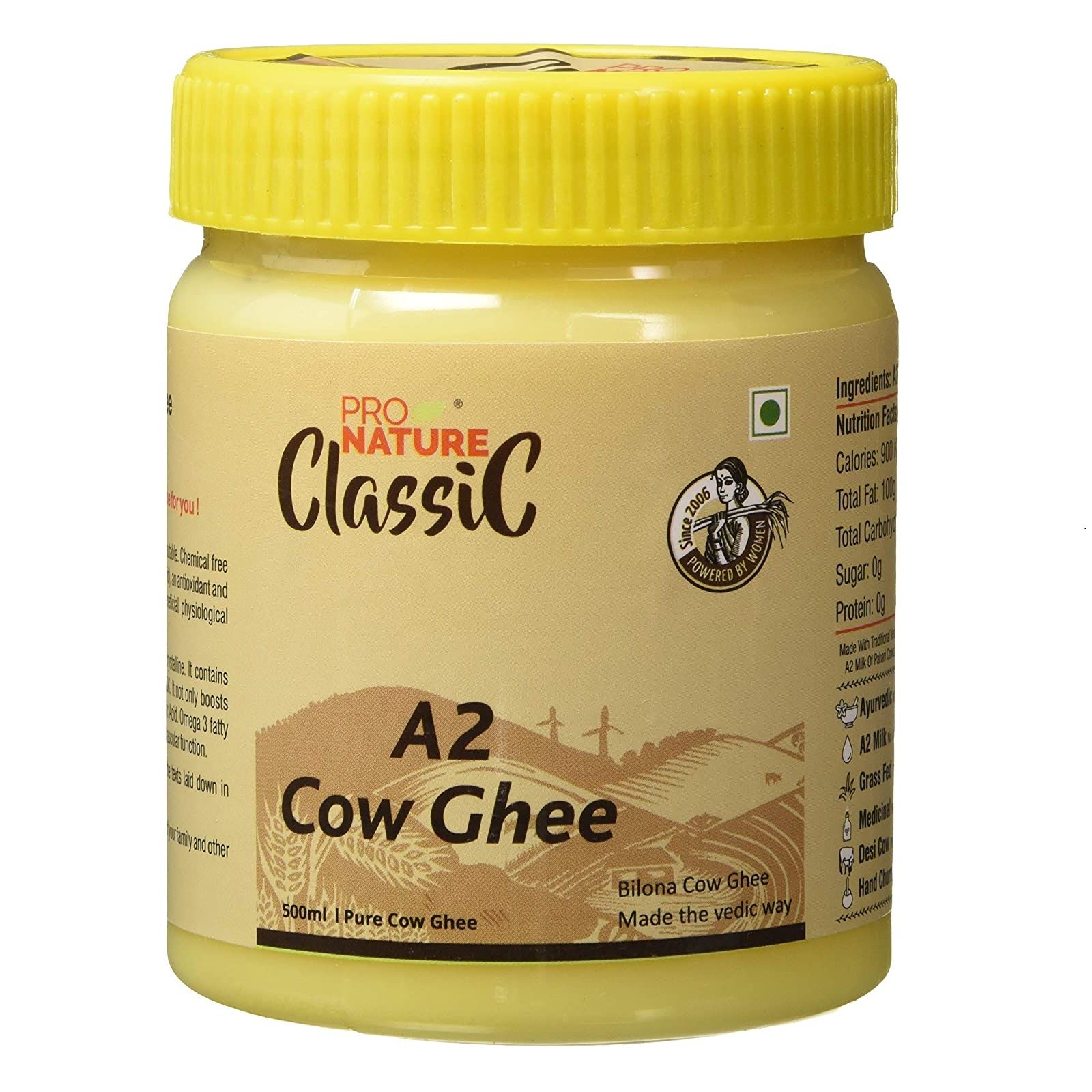 Pro Nature A2 Cow Ghee Jar, 500ml