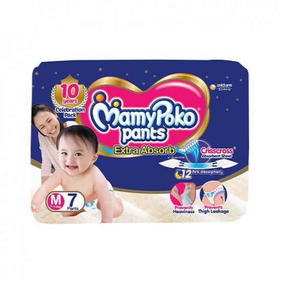 MamyPoko Pant Style Diaper - M, 7pc