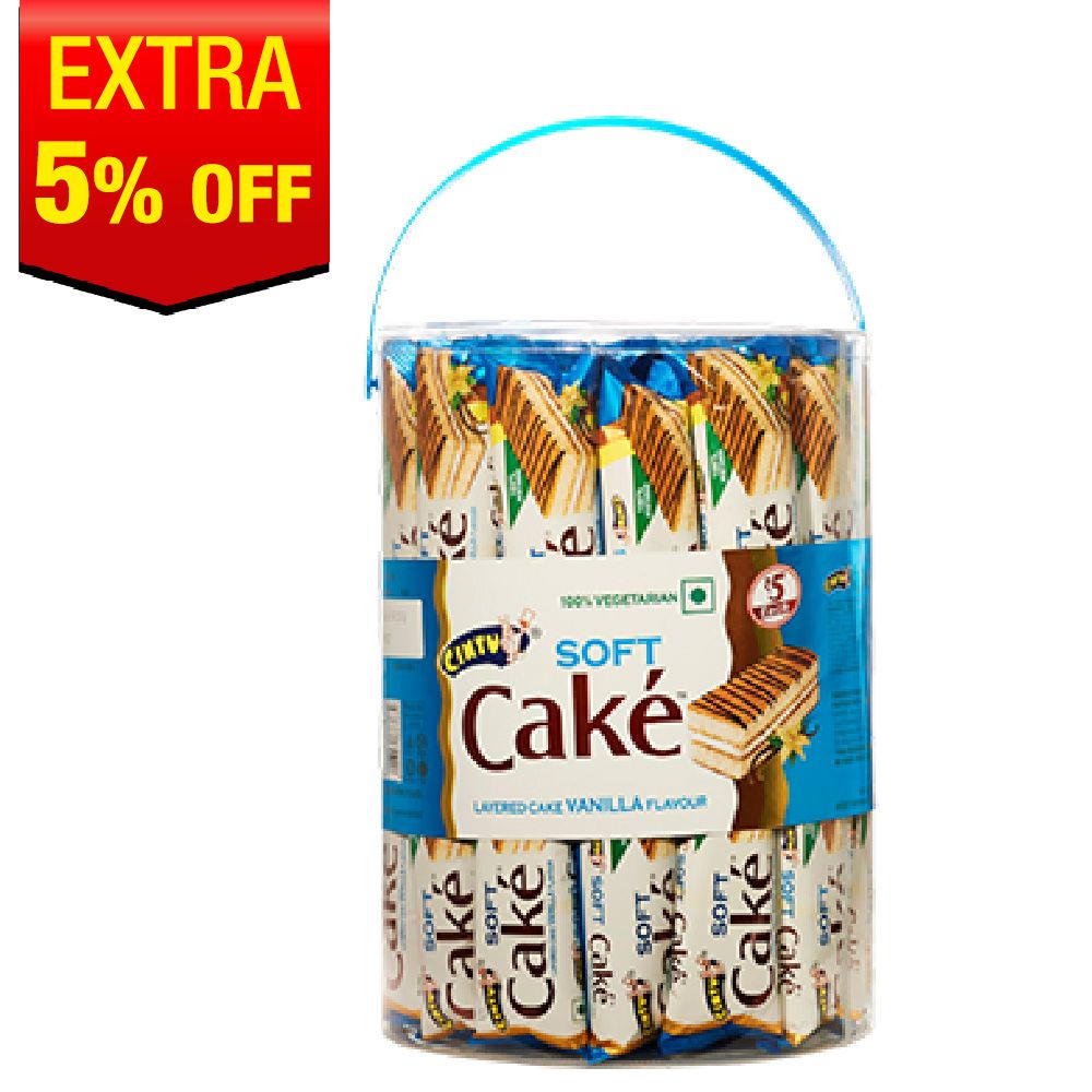 Cintu Soft Cake Jar - Vanilla, 850g (17g x 50pc)