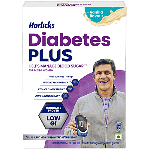Horlicks Diabetes Plus Carton - Vanilla Flavour, 400g