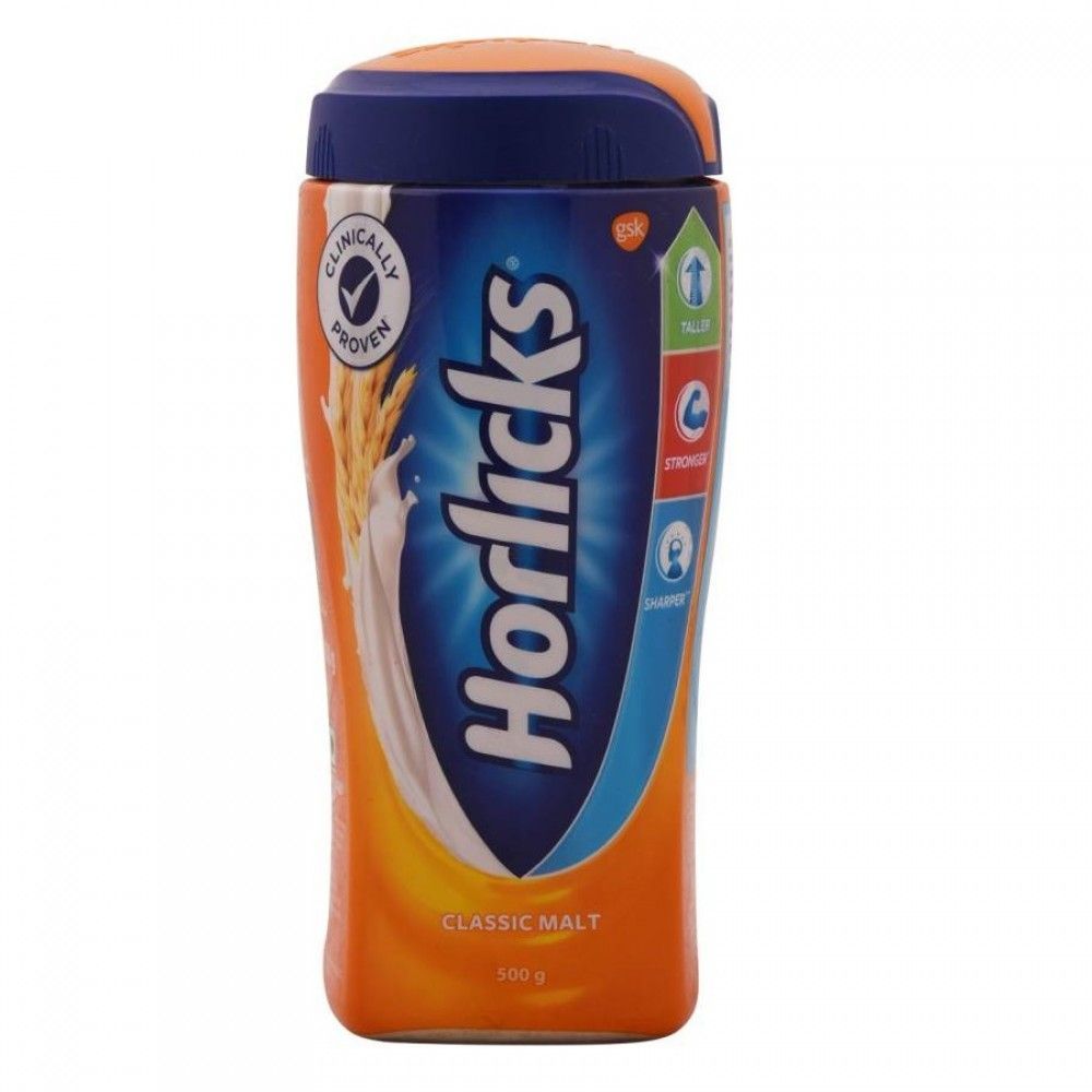 Horlicks Health Drink Jar - Classic Malt, 500g