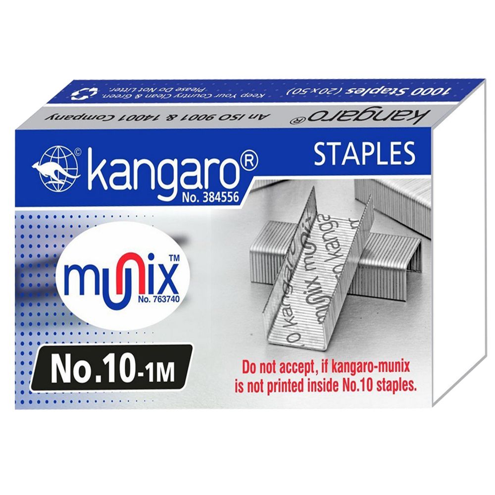 Kangaro Stapler Pin No.10 - 1000 Staples (Set of 20)