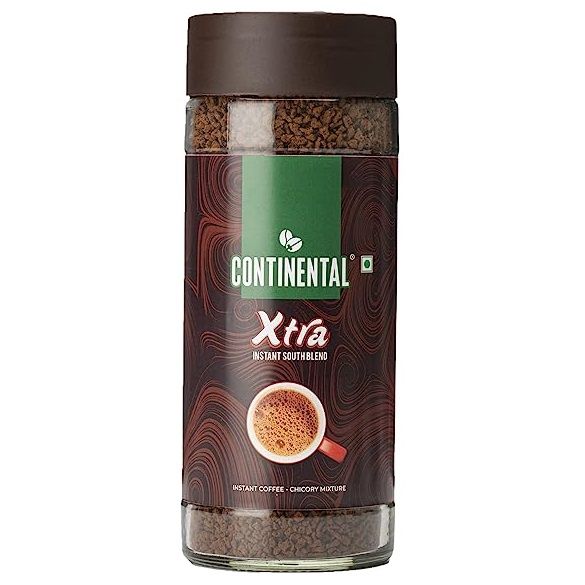 Continental Xtra Instant Coffee Powder Jar, 100g (70% Coffee 30% Chicory)