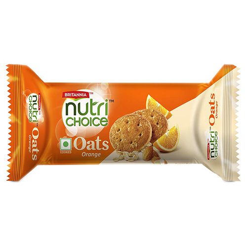 Britannia NutriChoice Oats Orange & Almond Biscuits, 75g