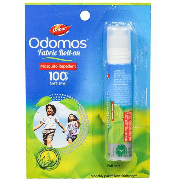 Odomos Mosquito Repellent - Fabric Roll on, 8ml