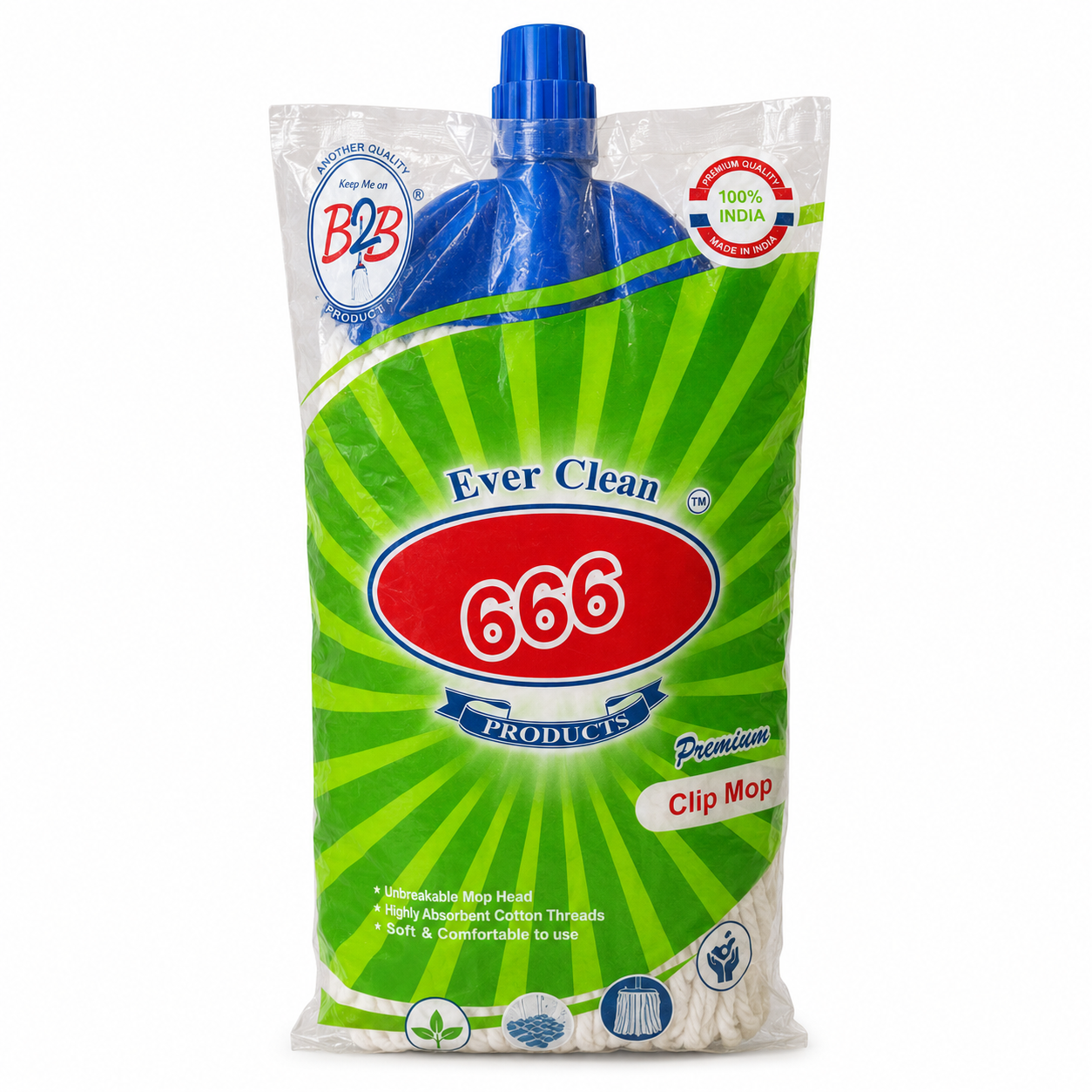 B2B Cotton Clip Mop, 1pc