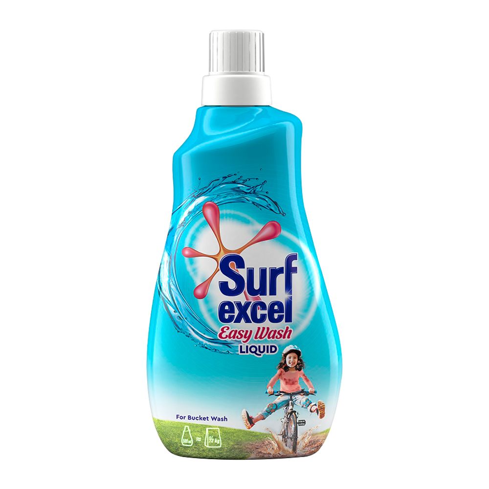 Surf Excel Easy Wash Liquid Detergent Bottle, 500ml