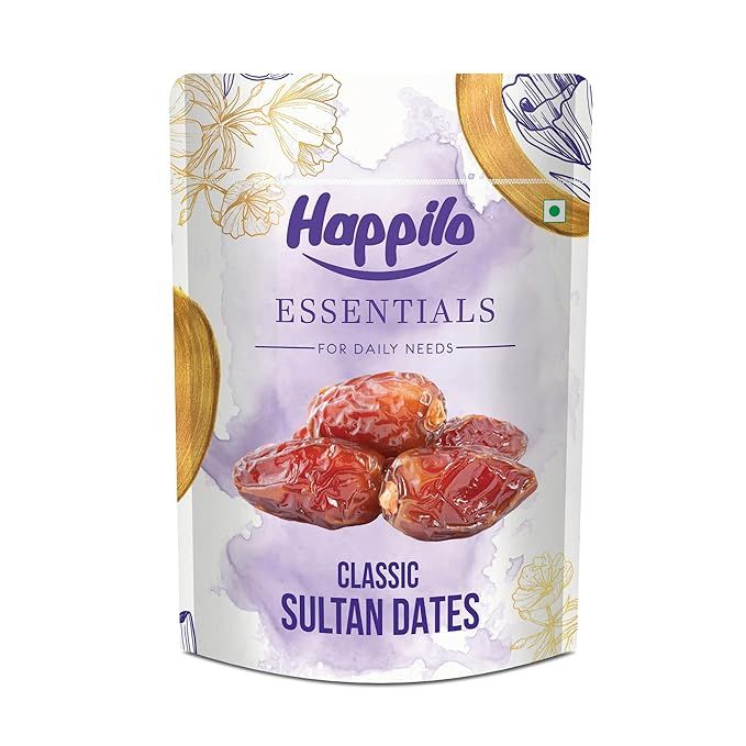 Happilo Essentials Classic Sultan Dates Pouch, 500g