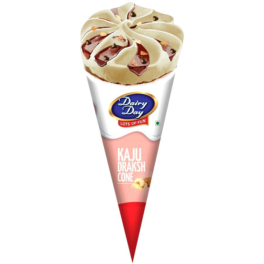 Dairy Day Cone Ice Cream - Kaju Draksh, 120ml