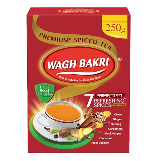 Wagh Bakri Spiced Tea Carton - Premium, 250g