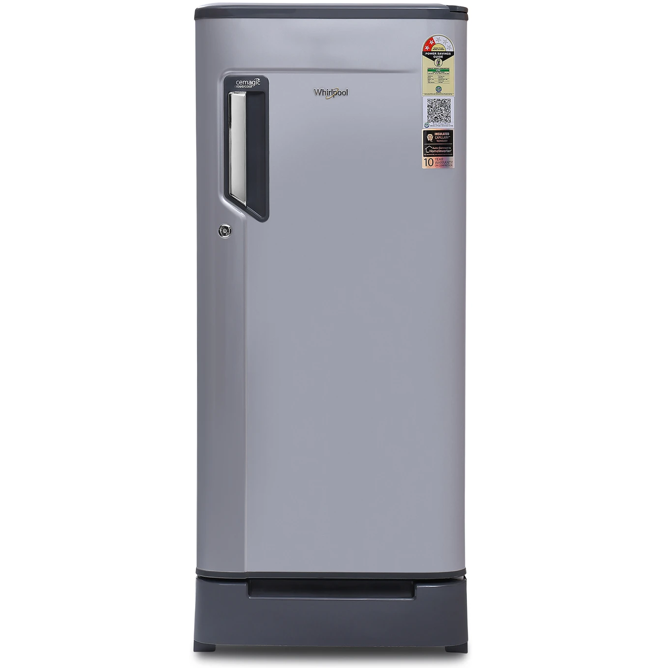 Whirlpool | DAS18433FTIMC | 2 Star Direct Cool Icemagic Powercool Single Door Refrigerator (184L, Imperial Steel-Y)