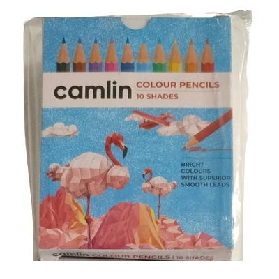Camlin Half Size Colored Pencil, 10 Shades