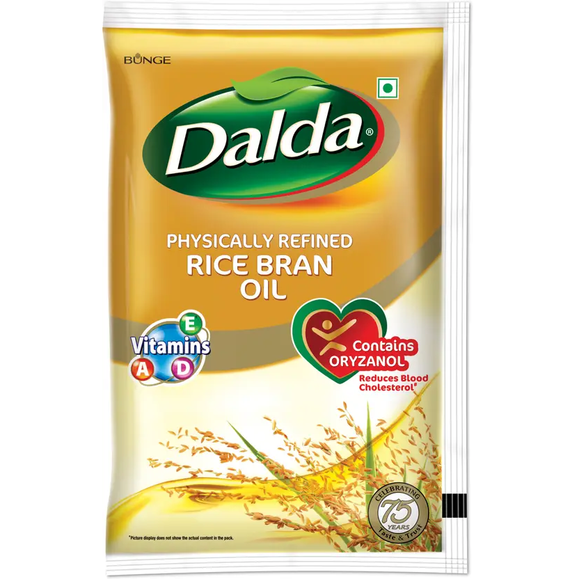Dalda Rice Bran Oil Pouch, 1L
