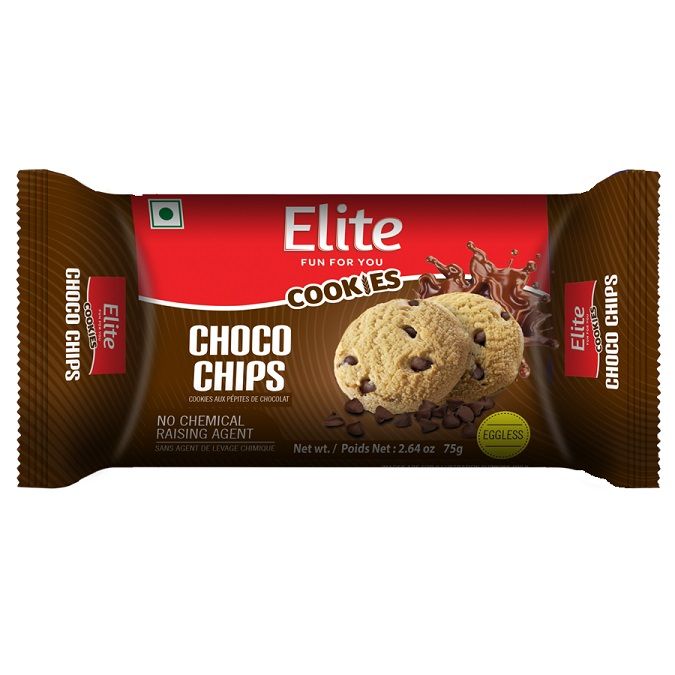 Elite Cookies - Choco Chips, 75g