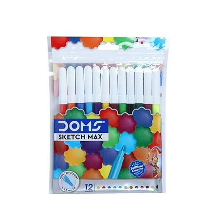 Doms Sketch Max Water Coloutr Pens, 14 Shades