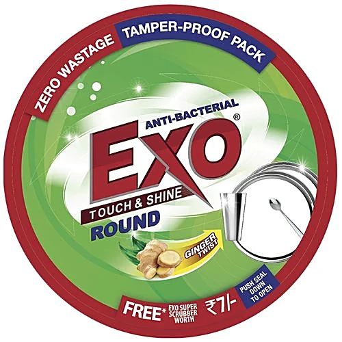 Exo Round Dishwash Bar - Ginger Twist, 250g
