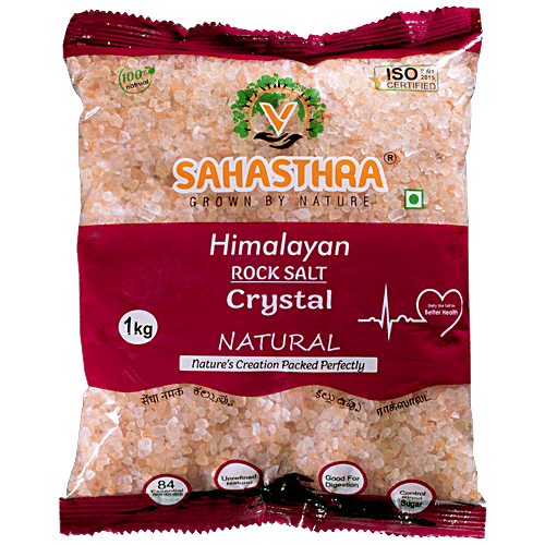 Sahasthra Himalayan Pink Rock Salt - Crystal Natural, 1kg