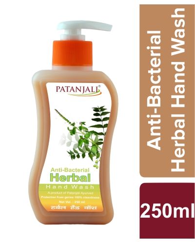 Patanjali Herbal Hand Wash Pump - Anti Bacterial, 250ml