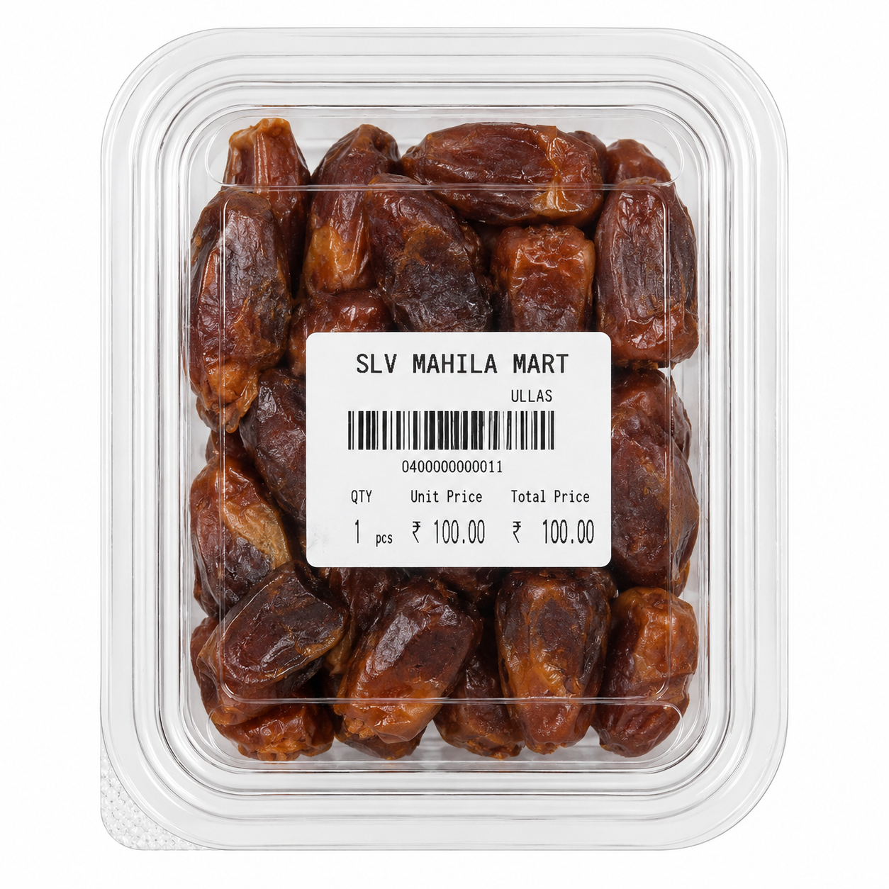 SLV Mahila Mart Wet Dates Box, 1pc