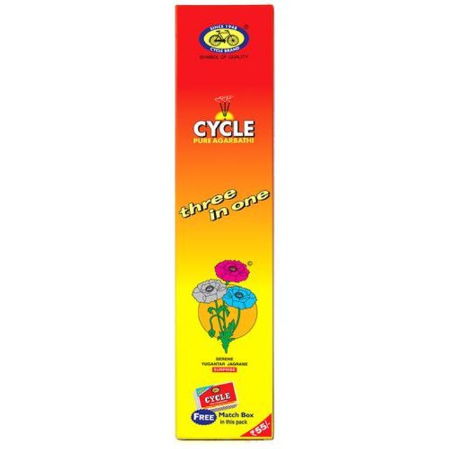 Cycle 3 in 1 Pure Agarbatti, 88g