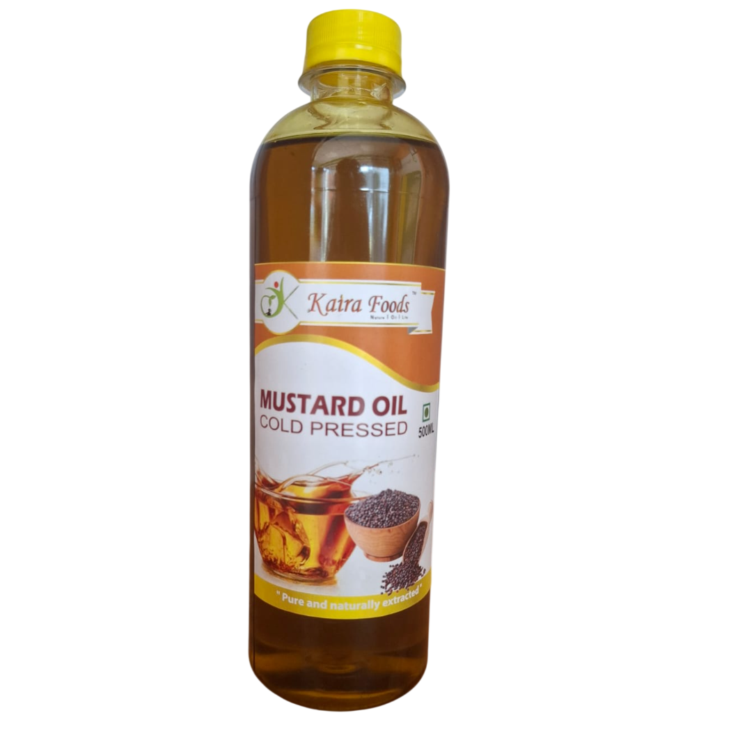 Kaira Foods Cold Pressed Mustard Oil PET Bottle, 1L