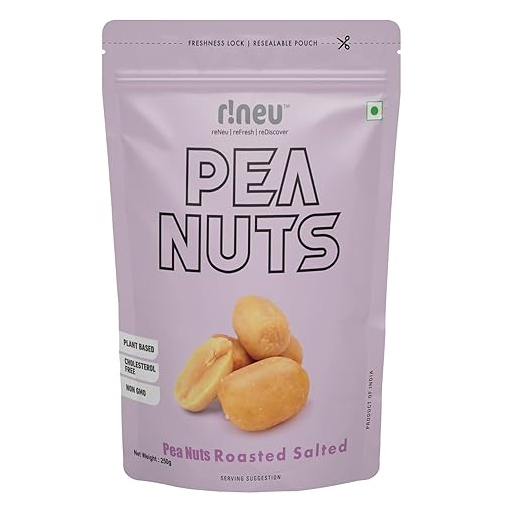 r!neu Premium Roasted & Salted Pouch - Peanuts, 250g