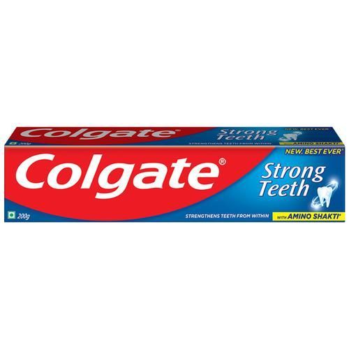 Colgate Strong Teeth Anticavity Toothpaste With Amino Shakti, 200g