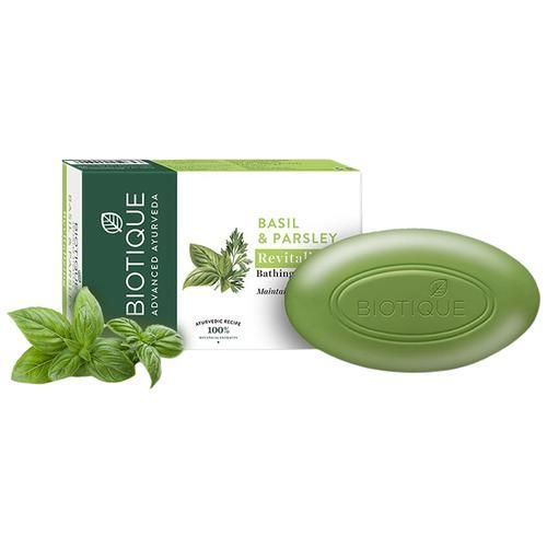Biotique Soap - Basil & Parsley, 75g