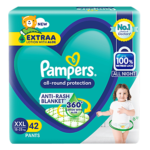 Pampers All Round Protection Pant Style Baby Diapers - XXL, 42pc