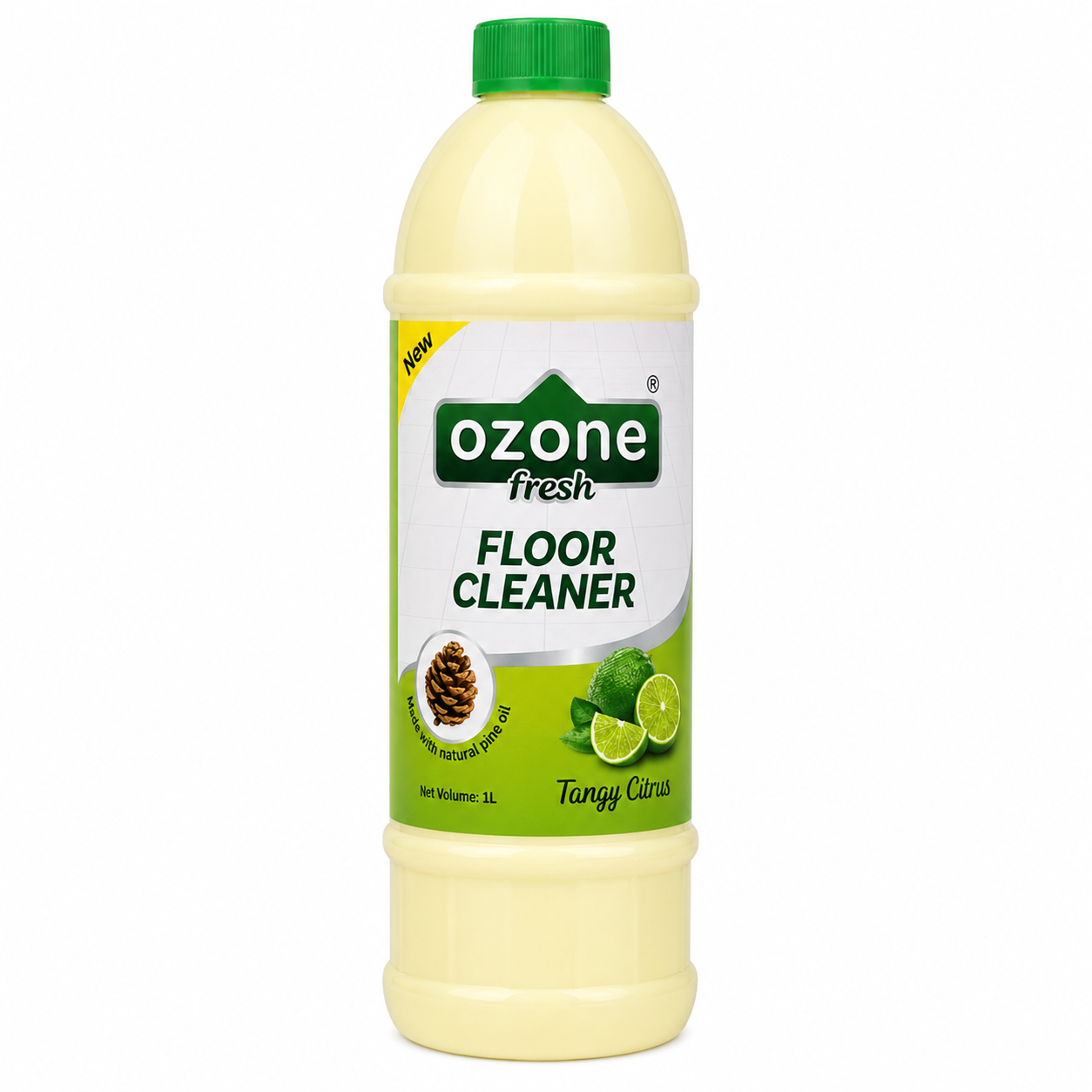 Ozone Floor Cleaner PET Bottle - Tangy Citrus, 1L